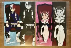 ヒロアカ ヒーロープラザ 座れ！イス！ ポストカード 轟焦凍 麗日お茶子