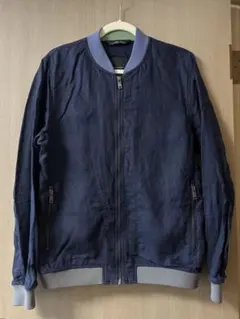 ZARA MAN ネイビー ジップアップジャケット