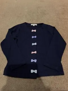 値下げ☆エニィファム　リボンボタンカーディガン110