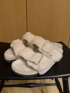 Birkenstock 1774 ファー サンダル ダブルベルト - メルカリ