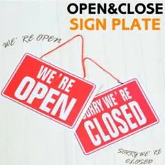 サインプレート 伝言 オープン クローズ OPEN CLOSE プレート