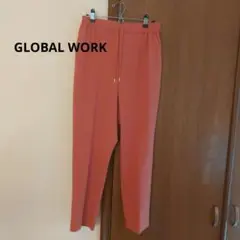 オレンジ カジュアルパンツ