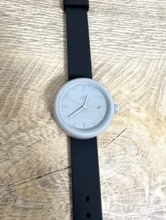 無印良品 腕時計・Wall Clock・黒 バンド：黒革 - メルカリ