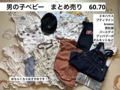 （発送は5月7日以降になります）【男の子ベビー　夏　まとめ売り　60-70
