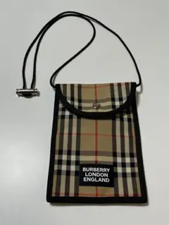 BURBERRY チェック柄 ショルダーバッグ　サコッシュ