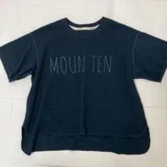 moun ten. マウンテン 半袖Tシャツ ブラック 110cmのサムネイル