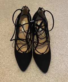 R&E レースアップパンプス