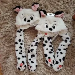 ディズニー　101キャップ　耳が動く　二つセット　キャップ