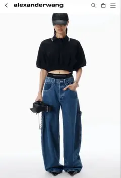 alexanderwang 2026プレスタイルミッドライズジーンズ　25のサムネイル