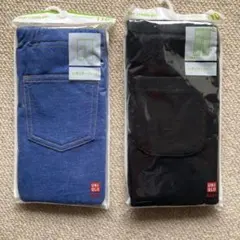 ユニクロ✳︎レギンス✳︎デニムライク7分丈✳︎リブレギンス10分丈✳︎2枚セット