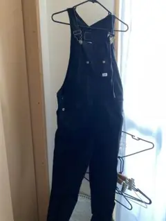 Lee 黒 オーバーオール 150
