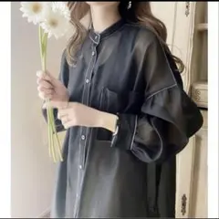 最終値下げ　シアービックシャツ　ブラック