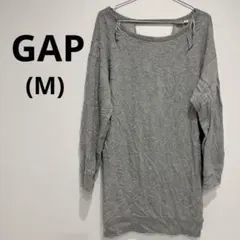 美品✨GAP (ギャップ)グレー オフショルダー チュニック[M]