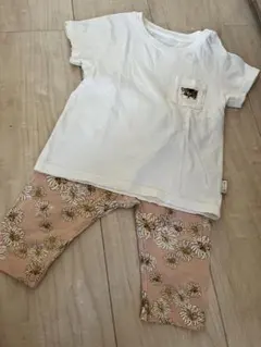 ユニクロ　ポール&ジョー　ねこ　花柄　80-90