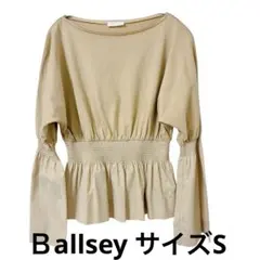 Ballsey トゥモローランド ウエストシャーリング ペプラムブラウス S