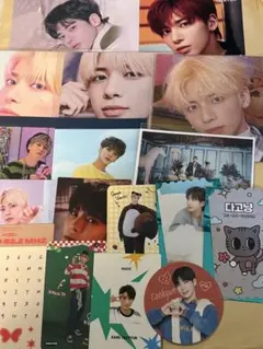 TXT テヒョン　カード　セット　フライヤー　チケット　カフェ　公式