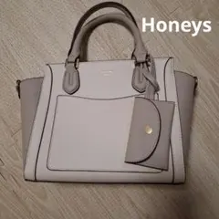 Honeys ベージュ ハンドバッグ ショルダーバッグ
