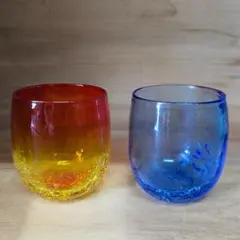 琉球ガラス　グラス　ペア