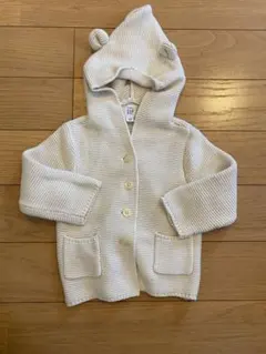 Baby gap くま耳　フード カーディガン 12-18M 80cm