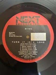 WINK Turn It Into Love 12インチレコード　愛が止まらない Wink – Turn It Into Love 愛が止まらない 12インチ - メルカリ