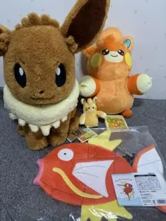 ピカピカボックス2026 コイキングバッグ　イーブイ　パモ　ぬいぐるみ