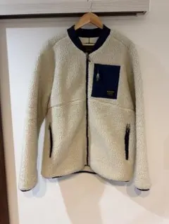 BURTON フリースジャケット L クリーム/ネイビー