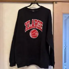XLARGE XL 刺繍ビッグロゴ　バスケ　希少　スウェット