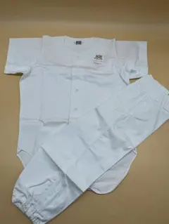 お得未使用ジュニアGTO 野球 ユニフォーム 練習着上下セットホワイト SS