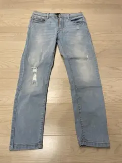 ZARA ダメージデニム スキニー 32