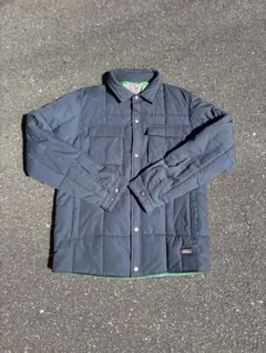 Dickies ワークジャケット キルティング L 中綿 古着 ネイビー