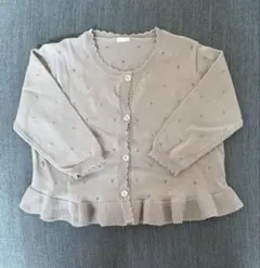 【美品】Cottoli 長袖カーディガン 90サイズ 女の子