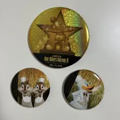 ワンマンズドリームii 缶バッジ ドナルド チップとデール