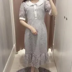 evelyn レースビジューマーメイドワンピースのサムネイル