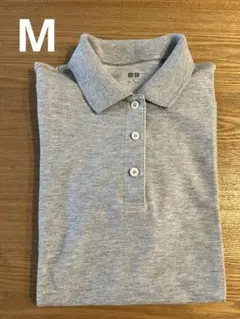 グレー M 半袖ポロシャツ ユニクロ