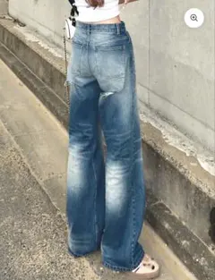 SENEE loose vintage like denim - メルカリ
