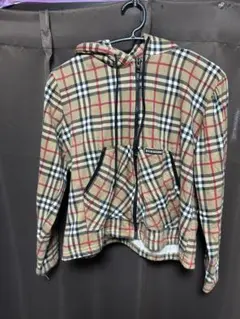 BURBERRY LONDON チェック柄 フーデッドパーカー XXL