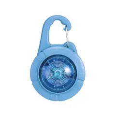 新品　安全LEDライト　散歩用ライト　USB充電　青色　フック式のサムネイル