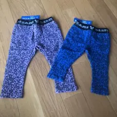 新品ライトオン×ディズニー　ヒョウ柄レギンスパンツ110　ストレッチ楽々
