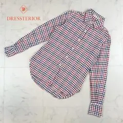 美品 ドレステリア シャツ ホワイト レッド ネイビー サイズ36*JC942