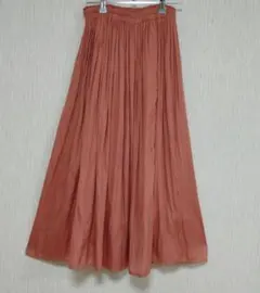 UNIQLO オレンジ フレアスカート