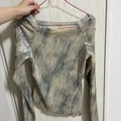 Forever21 メッシュ長袖カットソー シアー素材