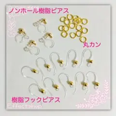 樹脂ピアスセットG