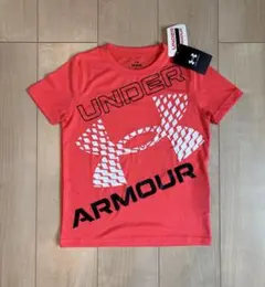 新品アンダーアーマー半袖Tシャツ130cmオレンジ　スポーツシャツ　速乾