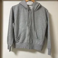 E hyphen world gallery ジップアップパーカー グレー