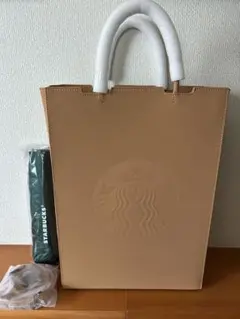 Starbucks マイカスタマイズジャーニーレザー バッグ・晴雨兼用アンブレラ