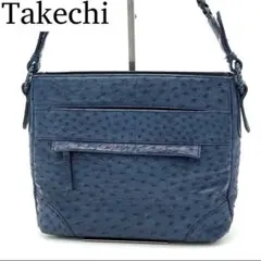 【極美品】Takechi オーストリッチ ダチョウ ハンドバッグ Exotic