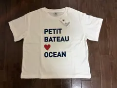 PETIT BATEAU ロゴプリントTシャツ ホワイト Lサイズのサムネイル