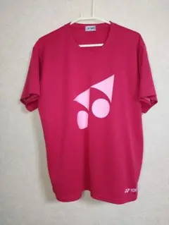 YONEXヨネックス レッドロゴピンク系プラクティスウェアL
