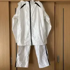 学生通学用　ホワイト　レインコート　L