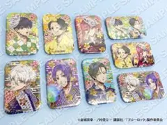 ブルーロック　スクエア　缶バッジ 縁日 BOX 9種　マズル　箔押し